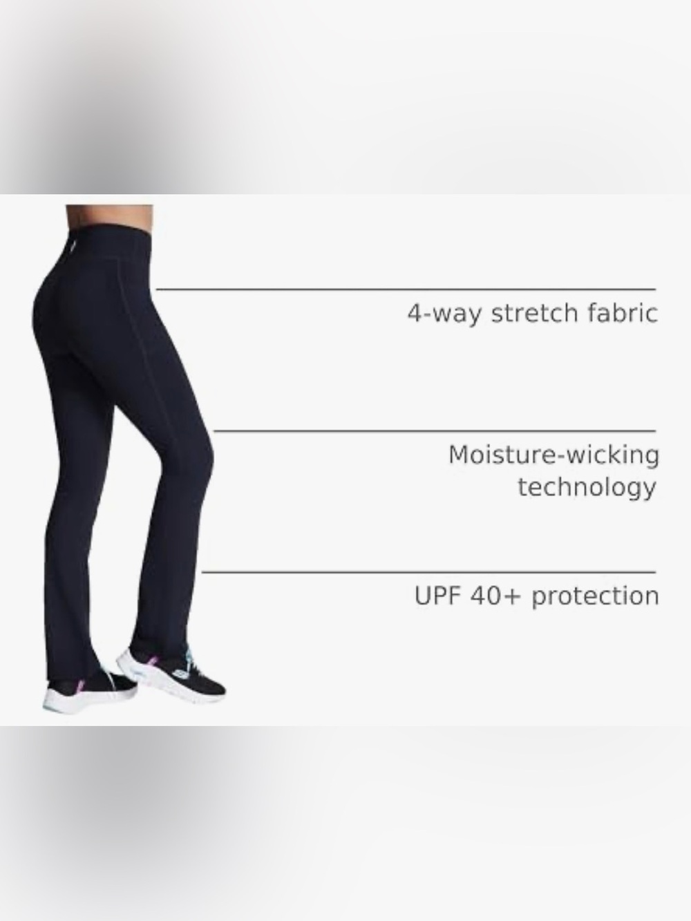 NWT-Skechers Women's GO WALK Joy Pant
Casual, 4-Way Stretch, Moisture-Wicking - Picture 4 of 8